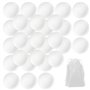 arrderly Lot de 30 balles de tennis de table blanches sans couture - Balles de tennis de table en plastique pour le sport