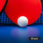 arrderly Lot de 30 balles de tennis de table blanches sans couture - Balles de tennis de table en plastique pour le sport, les j