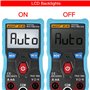 Multimètre numérique,véritable multimètre numérique RMS avec un écran LCD rétroéclairé de 4000 points,plage automatique,engrenag
