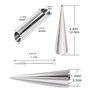 21 pièces en acier inoxydable crème gâteau moule spirale croissant moule bricolage solénoïde anode spirale gât
