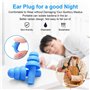 BITEFU 40pcs Boule Quies Silicone Souple Bouchons d'oreilles Anti Bruit avec Boîte Boule Quies Reutilisable pour Sommeil Protect