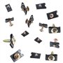 WJMY Agrafes Carrosserie 170pcs Assortiment de Vis et d'ecrou Cage U-clip Voiture pour Motos, Scooters, Quads, Voitures Ancienne