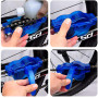 WJMY Bike Chain Cleaner Kit Nettoyage Velo 5 pièces Nettoyeur de Chaîne De Vélo pour Tous Les Types de Vélos pour Chaîne/Pneus/P