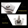 20 Morceaux Serre-Câble en Acier Inoxydable, Pince en Acier Inoxydable Câble, Convient pour La Fixation de Câbles Métalliques Et