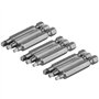 Mesee 9pcs Embouts de Tournevis à Tête Carrée 50mm de Tige Hexagonale 1/4" en S2 acier SQ1 SQ2 SQ3 Kit Embout de Vissage de Tige