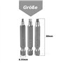 Mesee 9pcs Embouts de Tournevis à Tête Carrée 50mm de Tige Hexagonale 1/4" en S2 acier SQ1 SQ2 SQ3 Kit Embout de Vissage de Tige