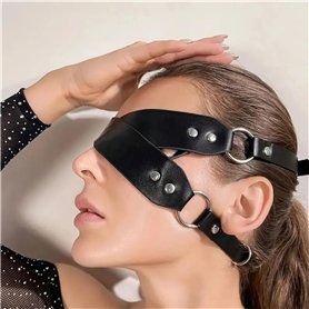 HAZURE Masque pour les yeux sexy masque en cuir costume punk Halloween