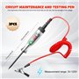 Lot de 2 testeurs de tension pour voiture - Sporgo 3-120 V CC - Avec pince crocodile - Fil à ressort - Testeur de tension avec v