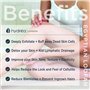 Hydréa London Coussin Corporel Exfoliant De Luxe En Loofah Égyptien Bio Naturel De Haute Qualité Spa Soins Du Corps Pour Bain Do