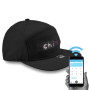 Neborn Hip Hop Chapeaux pour Hommes Femmes Bluetooth LED Chapeau Programmable Crédit Rôle Message Panneau d'affichage Baseball H