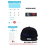 Neborn Hip Hop Chapeaux pour Hommes Femmes Bluetooth LED Chapeau Programmable Crédit Rôle Message Panneau d'affichage Baseball H