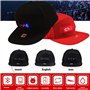 Neborn Hip Hop Chapeaux pour Hommes Femmes Bluetooth LED Chapeau Programmable Crédit Rôle Message Panneau d'affichage Baseball H