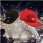 Neborn Hip Hop Chapeaux pour Hommes Femmes Bluetooth LED Chapeau Programmable Crédit Rôle Message Panneau d'affichage Baseball H