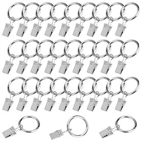Anneaux de Rideau de 32 mm avec Clips