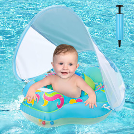 Bouee Bebe avec Pare Soleil SPF 50+