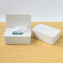 DXIA Distributeur de Lingettes Humides,Boîte de Mouchoirs Humides, Boîte de Rangement de Papier Ménage en Plastique Antipoussièr