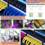 MAYLINE Cirmpature pour câbles réseau RJ45 Pince à sertir Kit d'outils réseau et câbles à sertir RJ45 RJ12 CAT5 CAT6 Pince entre