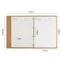 Cahier ligné A4 Executive Origaniser rechargeable avec couverture en cuir