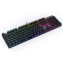 CIY X35 Clavier de Jeu Mécanique AZERTY FR Commutateurs Bleu 105 Touches Complètes Rétroéclairage RVB Anti-Fantôme Claviers Prof