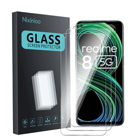 Nixinioo [3 Pièces] Verre Trempé Film Protection écran pour Realme 8 5G