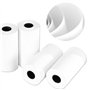 Lot de 12 rouleaux de papier thermique pour Tickets de Carte Bancaire 57 x 30 mm sans BPA Idéal pour PeriPage P1/P1S/P2/P2S Mini