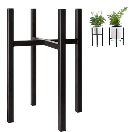 TSKDKIT Support Porte Pot Plante Métal Supports de Pots de Fleurs 38cm Ajustable Support pour Plantes Exterieur Intérieurs Suppo