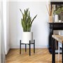 TSKDKIT Support Porte Pot Plante Métal Supports de Pots de Fleurs 38cm Ajustable Support pour Plantes Exterieur Intérieurs Suppo