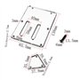 Alnicov Pickguard HSH avec coque arrière et miroir de protection Trussrod pour guitare Ibanez RG350 EXZ MDX EX
