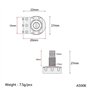 Alnicov Potentiomètres de guitare mini Pot A500K Contrôle audio du volume de ton avec arbre divisé long pour basse électrique