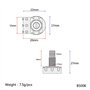 Alnicov Potentiomètres pour guitare mini Pot B500K Contrôle audio volume ton arbre divisé long pour basse électrique