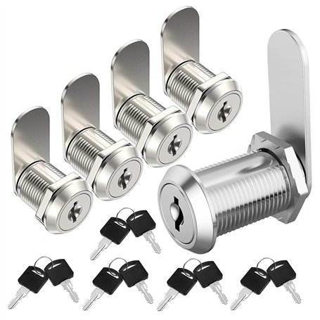 Serrure Boite aux Lettres 20mm Serrure Boite au Lettre Verrou avec Clés pour Boite aux Lettres Casier Tiroir Placard (5 Pièces)