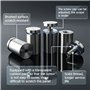 GZLCEU 25 Pcs Entretoise de Verre, Acier Inoxydable Vis D'écartement 16x30mm Vis Publicitaire avec Boulon Fixation Accessoires p