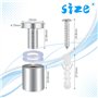 GZLCEU 25 Pcs Entretoise de Verre, Acier Inoxydable Vis D'écartement 16x30mm Vis Publicitaire avec Boulon Fixation Accessoires p