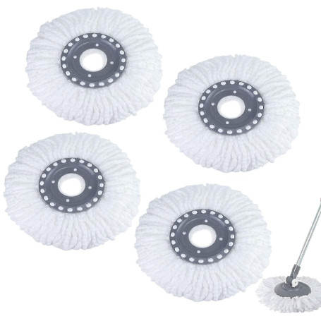 SDwfxd 4 pcs têtes de Rechange Clean mop