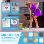 SDwfxd 4 pcs têtes de Rechange Clean mop, 38mm Balai serpillère Microfibre, Balai Nettoyage Sol têtes Rechange pour Tous Types d