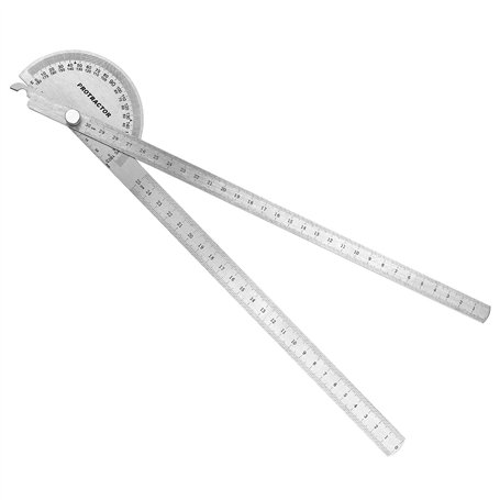 Inntek Rapporteur Chercheur Angle 0-180° Tête Ronde avec 300mm Bras Mesure
