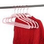 AREKUAEI Lot de 50 cintres en velours rose pâle de qualité supérieure - Antidérapants - Crochets en cuivre/or rose - Cintres peu
