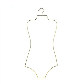 Arekuaei Lot de 10 cintres en métal doré pour Maillot de Bain