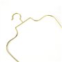 Arekuaei Lot de 10 cintres en métal doré pour Maillot de Bain