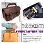 Swpeet Lot de 50 anneaux à rouleau en métal noir pour matériel, ceinture, sacs, anneaux, accessoires de bricolage – 13 mm, 15 mm