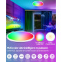 3400LM Intelligent Lampe Plafond RGB Compatible avec Alexa et Google