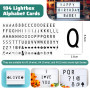 CAREDGO 104 PCS Lettres pour Caisson Lumineux A5 Lettres Noires Chiffres et Lettres Lumineuses Décoratives Chiffres et Lettres S