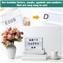 CAREDGO 104 PCS Lettres pour Caisson Lumineux A5 Lettres Noires Chiffres et Lettres Lumineuses Décoratives Chiffres et Lettres S