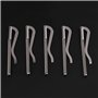 HEEPDD 5pcs Pince à Billets, 80mm Printemps crédit Porte-Carte de Visite Argent Papier Mince Clips pour Portefeuille en Cuir Bif