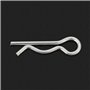 Goupille fendue de type R, Jarchii Goupille à goupille de type R, 1.2 * 20mm Clips de goupille de retenue de type R