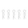 Goupille fendue de type R, Jarchii Goupille à goupille de type R, 1.2 * 20mm Clips de goupille de retenue de type R