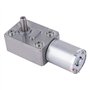 DC 24V 5-150RPM Grand moteur à engrenages à vis sans fin de type micro Moteur de réduction de vitesse DC Moteur de réduction de 