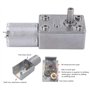 DC 24V 5-150RPM Grand moteur à engrenages à vis sans fin de type micro Moteur de réduction de vitesse DC Moteur de réduction de 