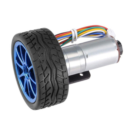DC 12V DIY Moteur à engrenages avec support de montage 65mm Kit de roue magnétique pour boîte de vitesses Moteur Kit de réductio