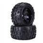 Lazmin Pneus de Voiture RC avec moyeux, pneus en Caoutchouc 4pcs / Set et moyeux en Plastique Roue, Accessoires de Jantes pour V